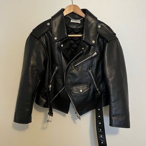Balenciaga leather jacket